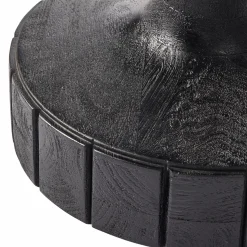 Best WOOOD Soya bijzettafel mango hout/glas zwart