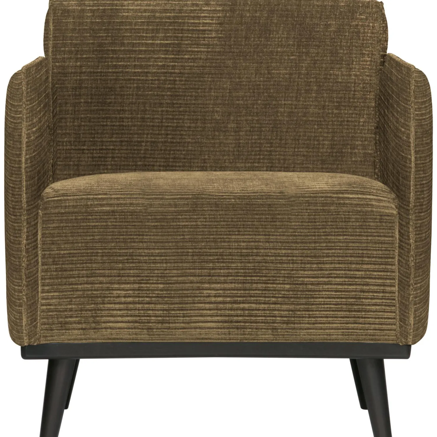 Hot WOOOD Statement fauteuil met arm ribstof Rots