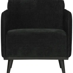 New WOOOD Statement fauteuil met arm ribstof grafiet Grafietgrijs
