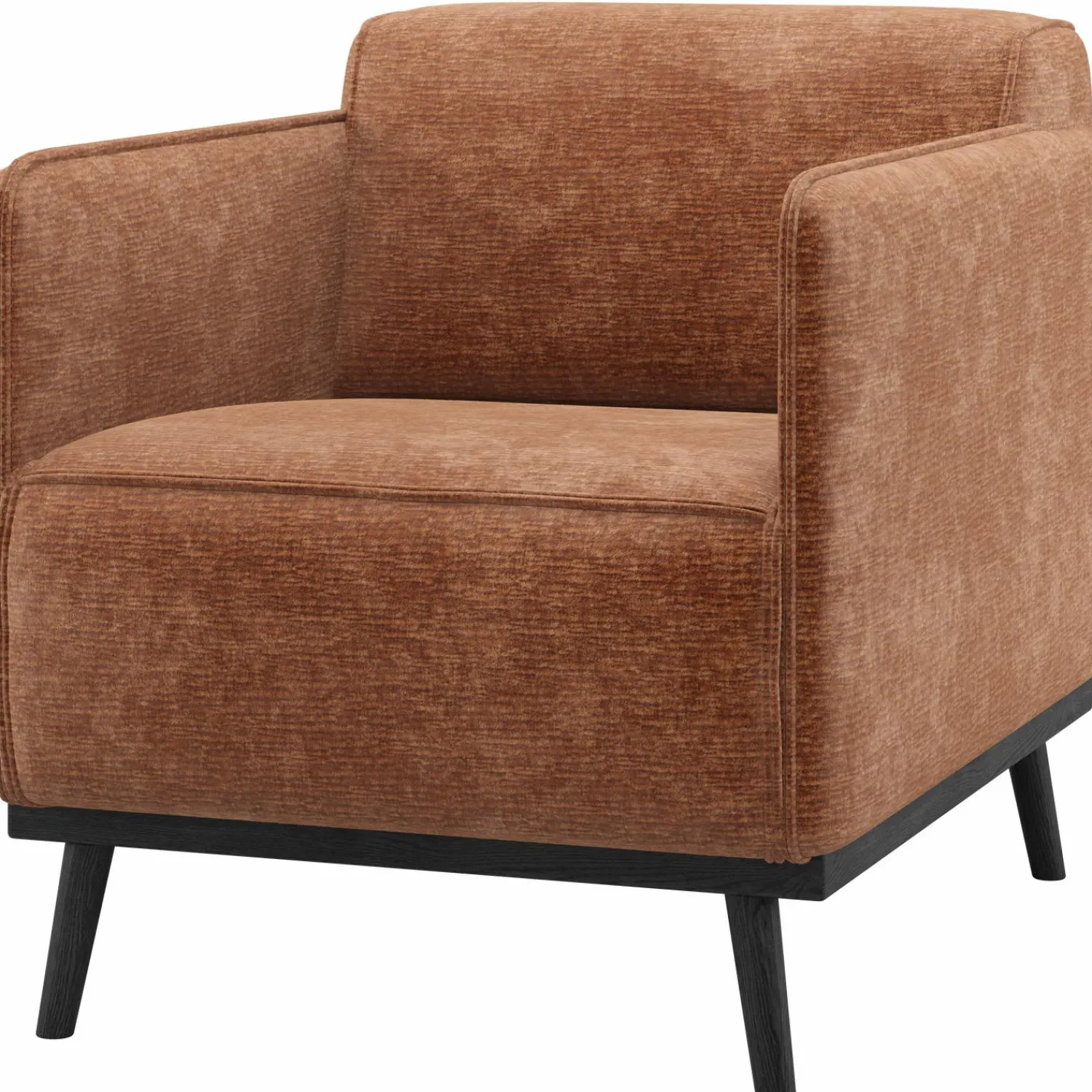 Discount WOOOD Statement fauteuil met arm chenille velvet Terra