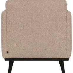 WOOOD Statement fauteuil met arm bouclé Beige
