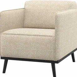 Clearance WOOOD Statement fauteuil met arm Beige melange