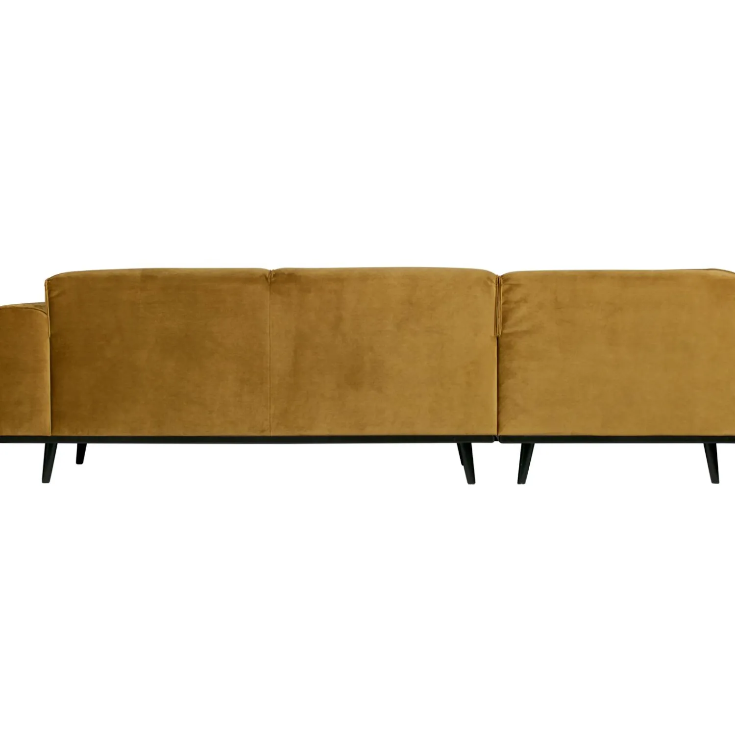 Outlet WOOOD Statement hoekbank links velvet Honinggeel