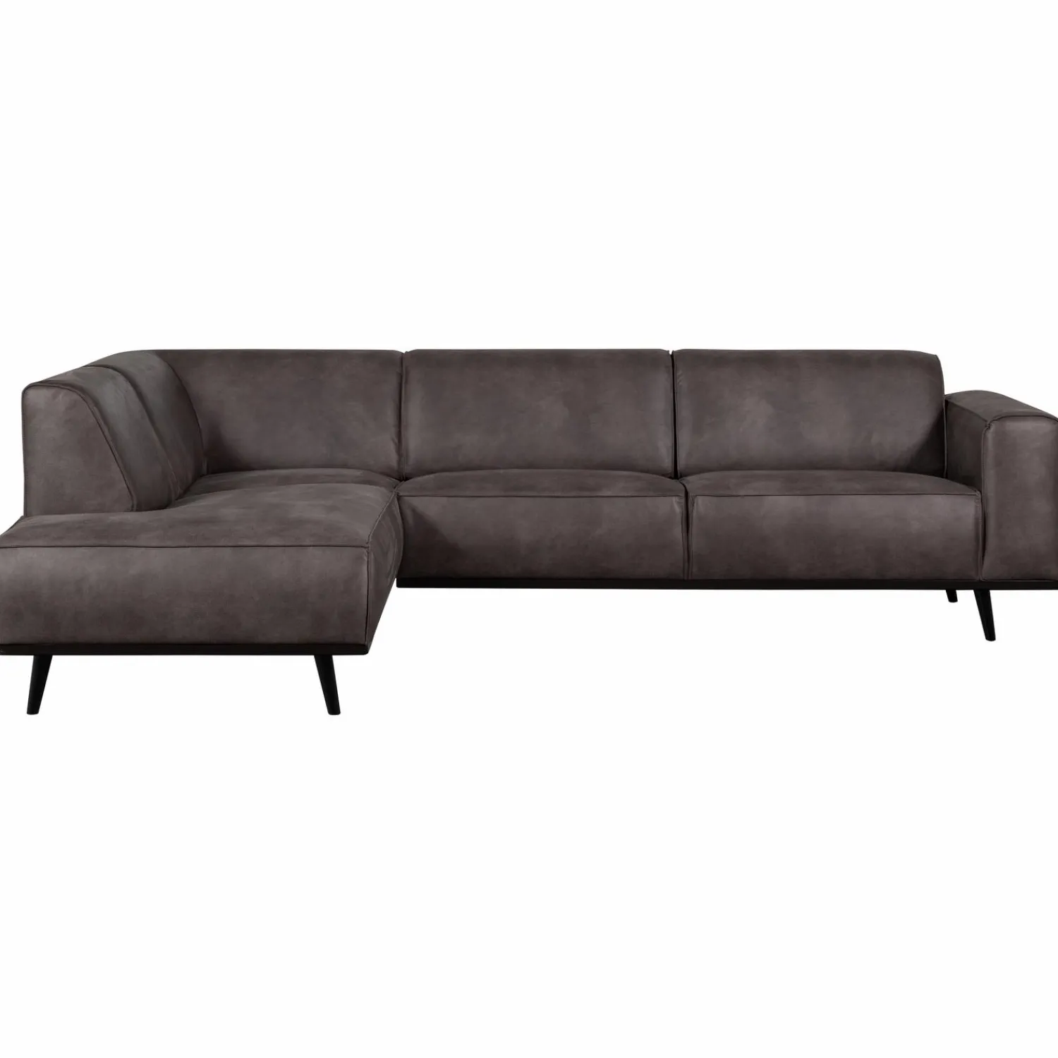 Outlet WOOOD Statement hoekbank links ecoleer Donkergrijs
