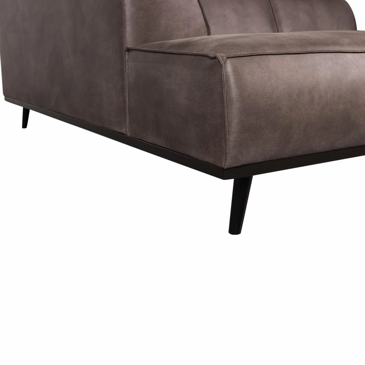 Outlet WOOOD Statement hoekbank links ecoleer Donkergrijs