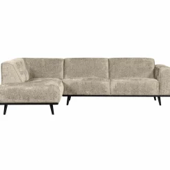 WOOOD Statement hoekbank links structure velvet Wheatfield