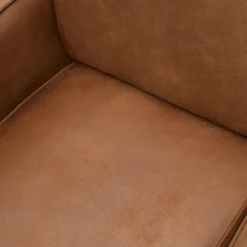 Best WOOOD Statement hoekbank links ecoleer Cognac