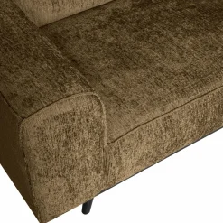 Online WOOOD Statement hoekbank rechts structure velvet Brass