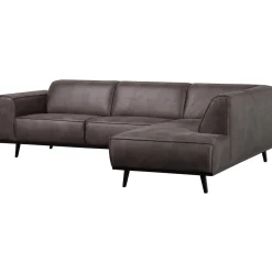 Discount WOOOD Statement hoekbank rechts ecoleer Donkergrijs