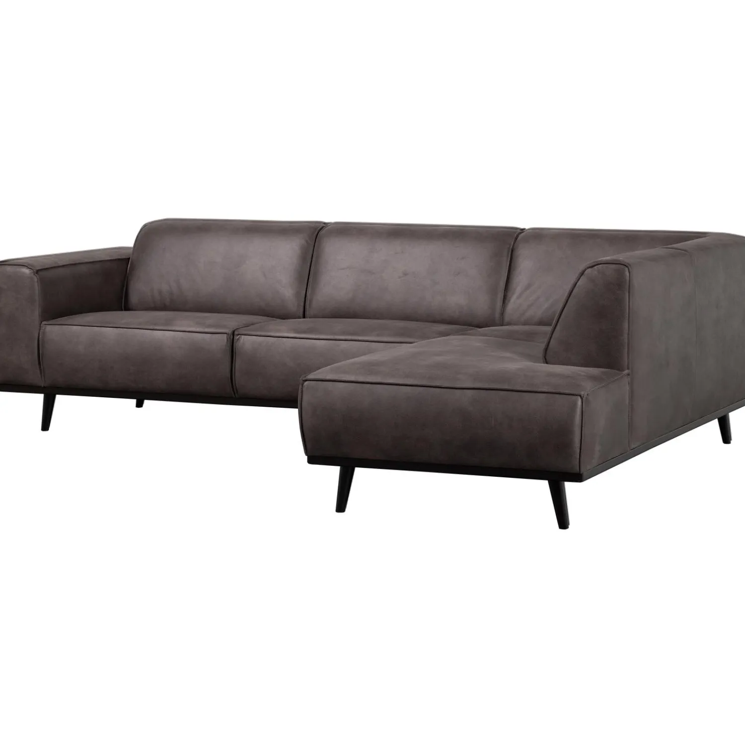 Discount WOOOD Statement hoekbank rechts ecoleer Donkergrijs