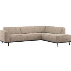 Online WOOOD Statement hoekbank rechts Lichtbruin melange