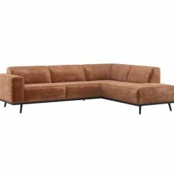 Discount WOOOD Statement hoekbank rechts chenille velvet Terra