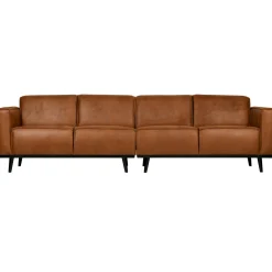 Discount WOOOD Statement 4-zits bank 280 cm ecoleer Cognac