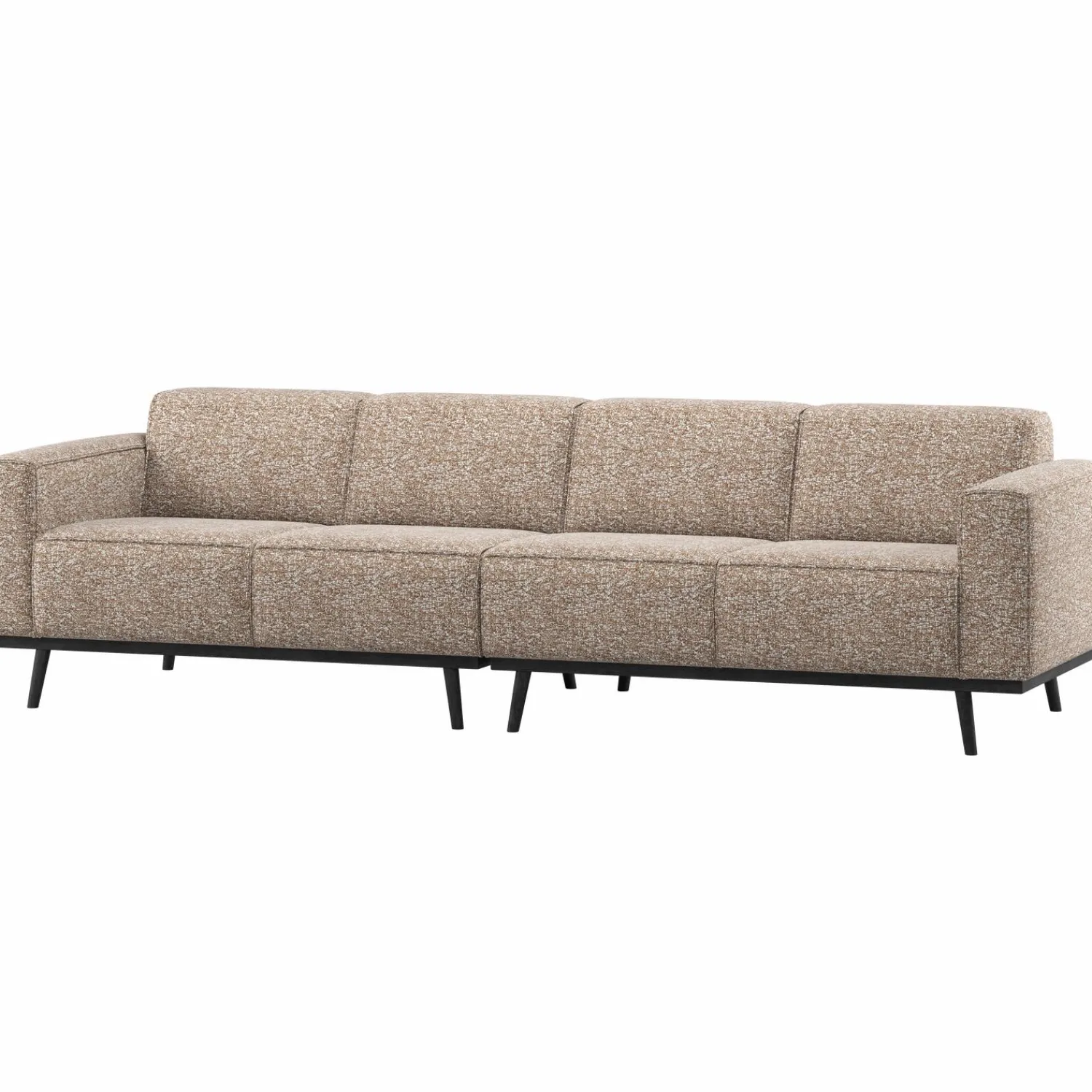 Outlet WOOOD Statement 4-zits bank 280 cm Lichtbruin melange