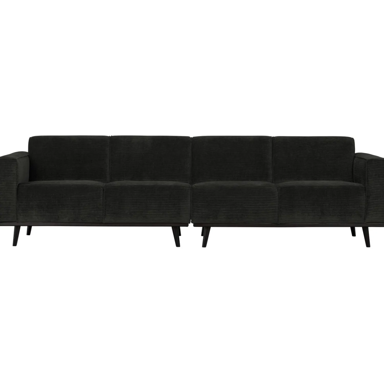 Discount WOOOD Statement 4-zits bank 280 cm ribstof grafiet Grafietgrijs