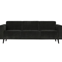 WOOOD Statement 3-zits bank 230 cm ribstof grafiet Grafietgrijs