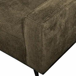 Hot WOOOD Statement 3-zits bank 230 cm structure velvet Bonsai