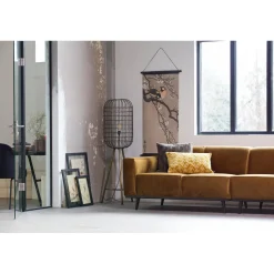 Clearance WOOOD Statement 4-zits bank 280 cm velvet Honinggeel