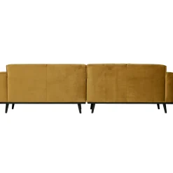 Clearance WOOOD Statement 4-zits bank 280 cm velvet Honinggeel