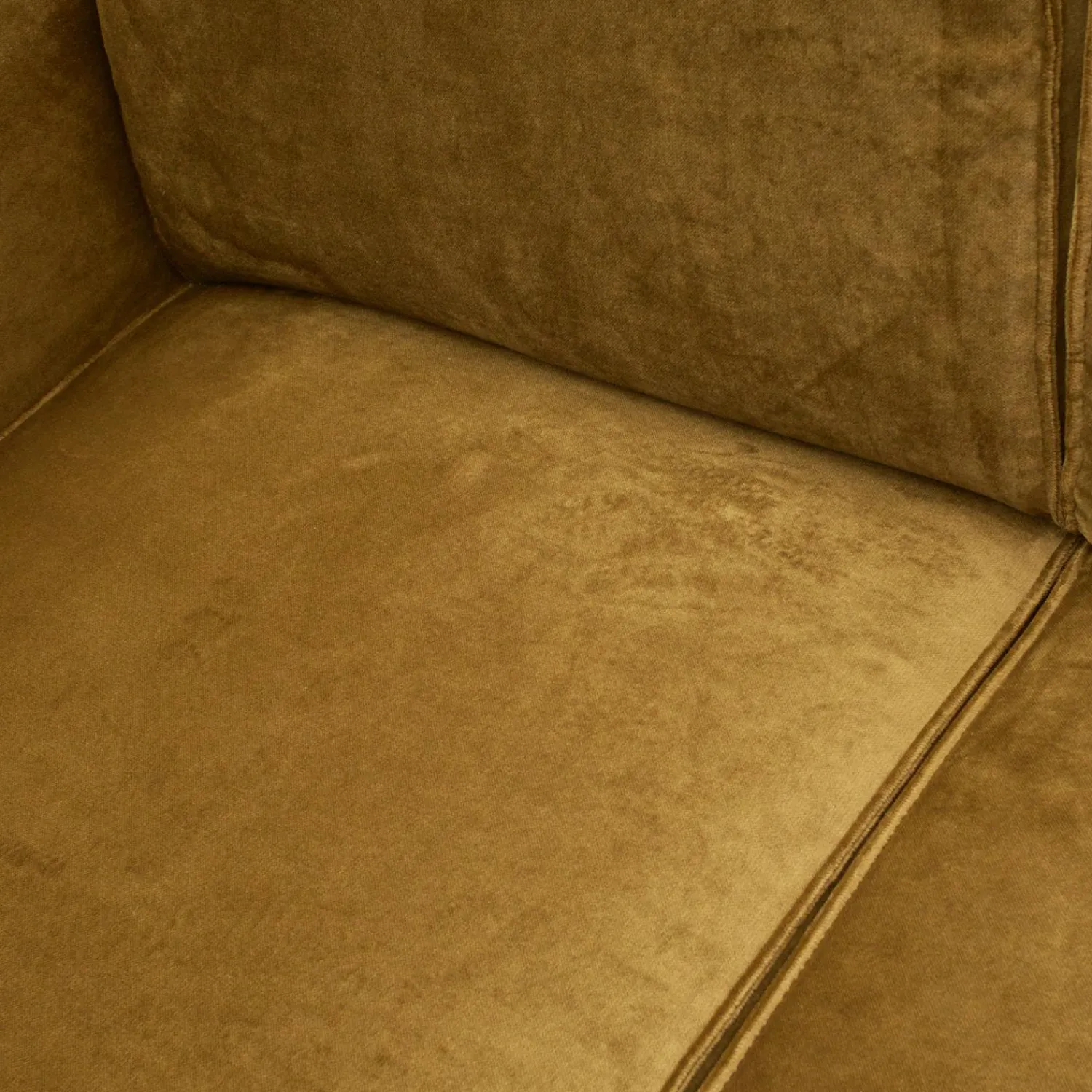 Clearance WOOOD Statement 4-zits bank 280 cm velvet Honinggeel