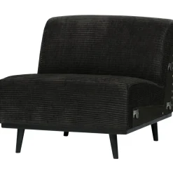 Hot WOOOD Statement 1-zits element ribstof grafiet Grafietgrijs