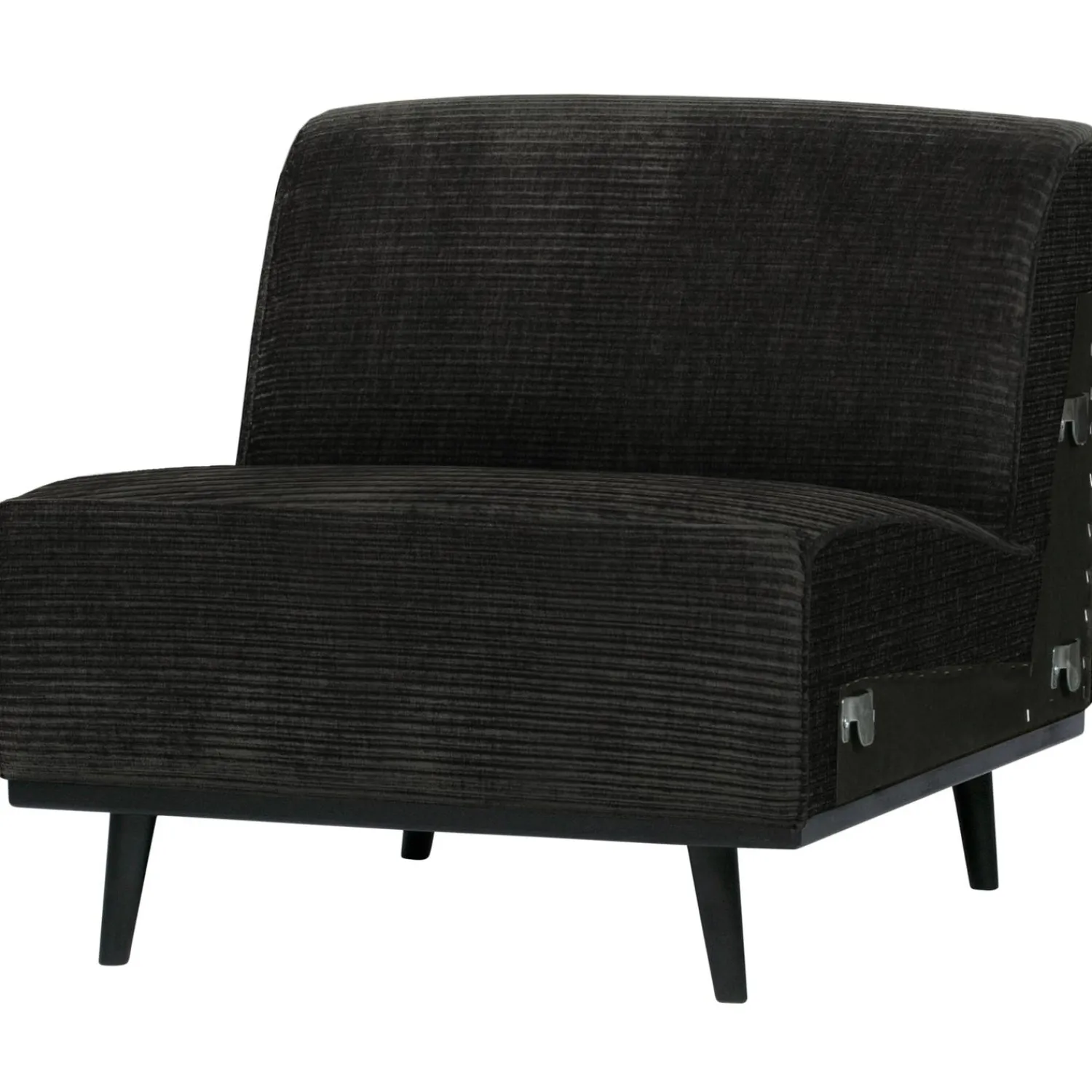 Hot WOOOD Statement 1-zits element ribstof grafiet Grafietgrijs