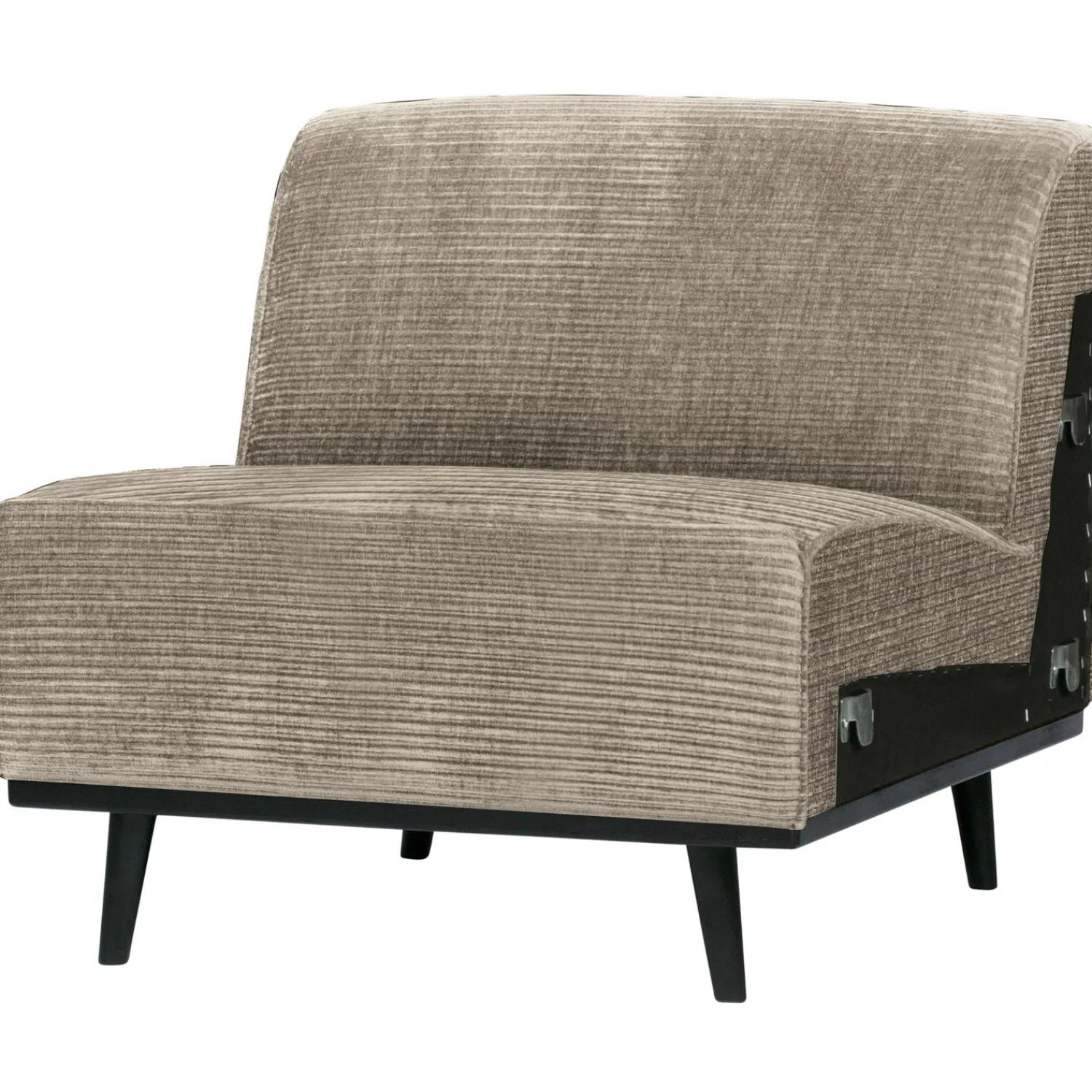 New WOOOD Statement 1-zits element ribstof clay Kleigrijs