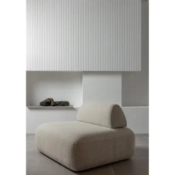 Online WOOOD Sterck fauteuil met verplaatsbare rugleuning Naturel