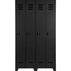 Best WOOOD Stijn hoog 2-deurs lockerkast Zwart