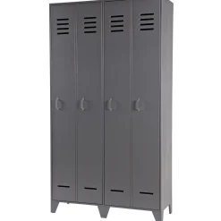 Sale WOOOD Stijn hoog 2-deurs lockerkast steel grey Staalgrijs