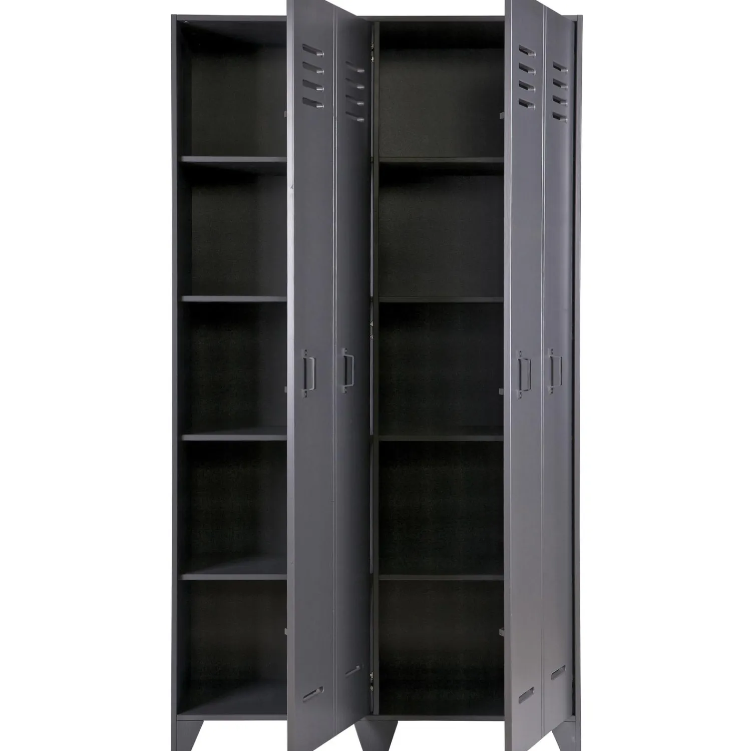 Sale WOOOD Stijn hoog 2-deurs lockerkast steel grey Staalgrijs