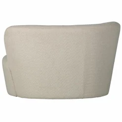 Online WOOOD Stone bankje links bouclé crème