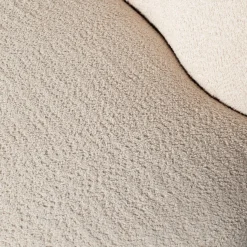 Online WOOOD Stone bankje links bouclé crème