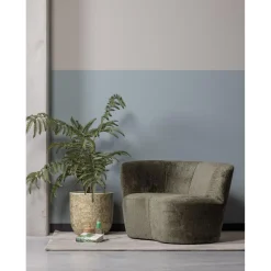 Hot WOOOD Stone bankje links warm groen