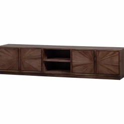 Clearance WOOOD Sun tv meubel met open vak recycled teak bruin