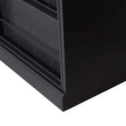 Best WOOOD Swing schuifdeurkast grenen geschuurd matzwart