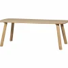 Discount WOOOD Tablo eettafel deens ovaal DL 180x100 cm transparant