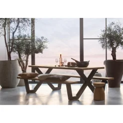 WOOOD Tablo Outdoor X-vorm poot picknick metaal 1 stuks