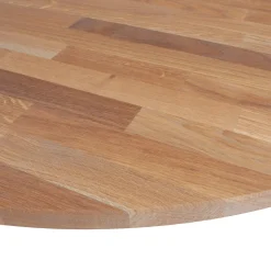 Sale WOOOD Tablo tafelblad rond eiken ø120 cm olie grijs