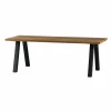 New WOOOD Tablo tuintafel ayous naturel met A-vorm poot metaal