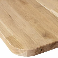 Sale WOOOD Tablo XL tafelblad eiken naturel curved 240x100 cm