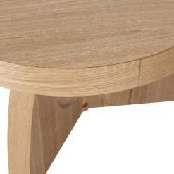 Outlet WOOOD Tala bijzettafel mdf fineer naturel 35xø55 cm