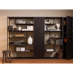 New WOOOD Teun opbergkast grenen diepzwart