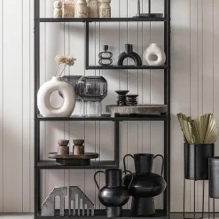 Online WOOOD Teun vakkenkast zwart