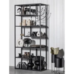 Online WOOOD Teun vakkenkast zwart