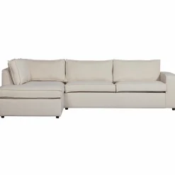 New WOOOD Thomas hoekbank geweven stof links Naturel