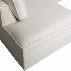 New WOOOD Thomas hoekbank geweven stof links Naturel