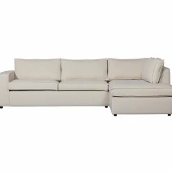 Discount WOOOD Thomas hoekbank geweven stof rechts Naturel