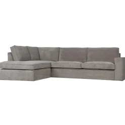 Best WOOOD Thomas hoekbank ribstof links Verweerd groen