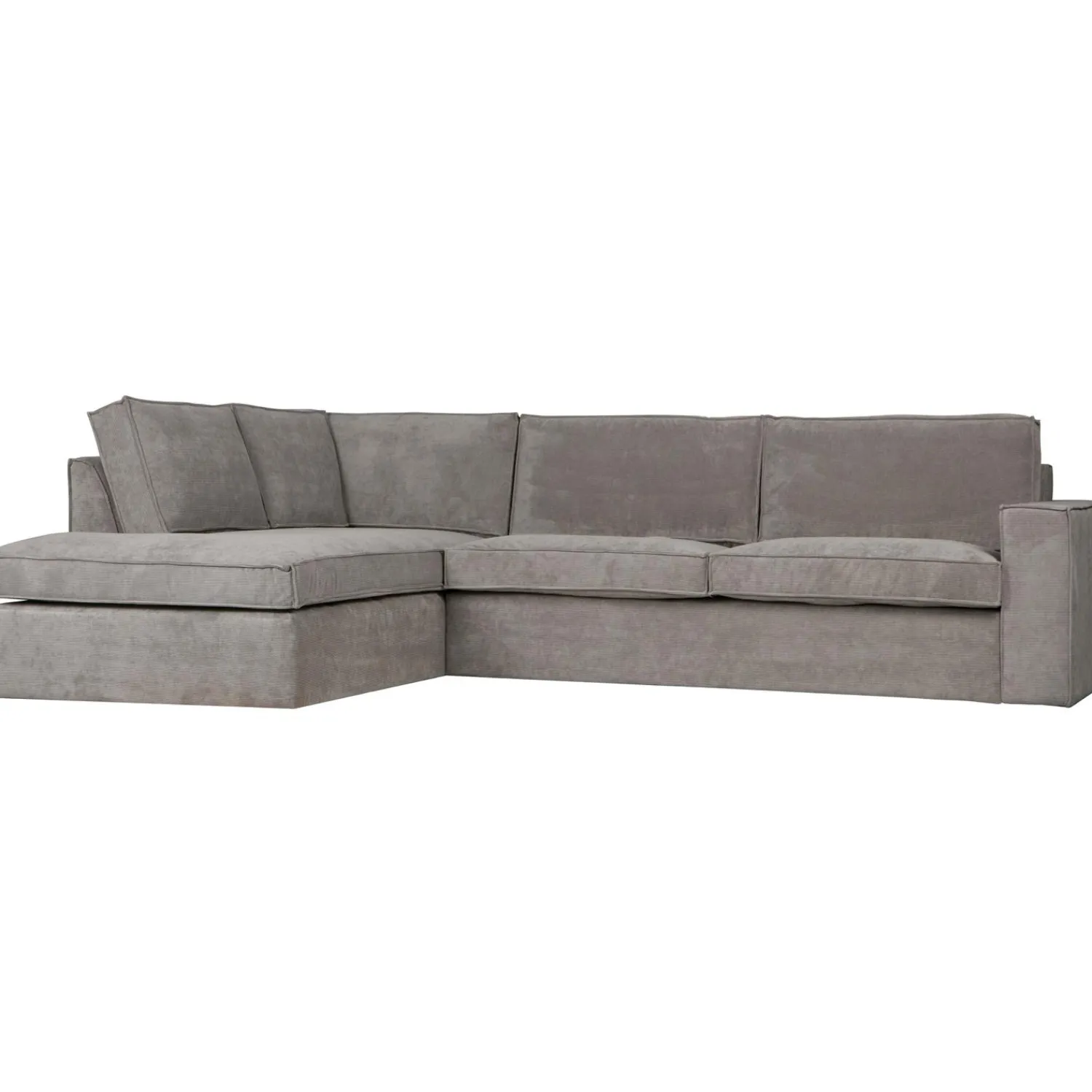 Best WOOOD Thomas hoekbank ribstof links Verweerd groen